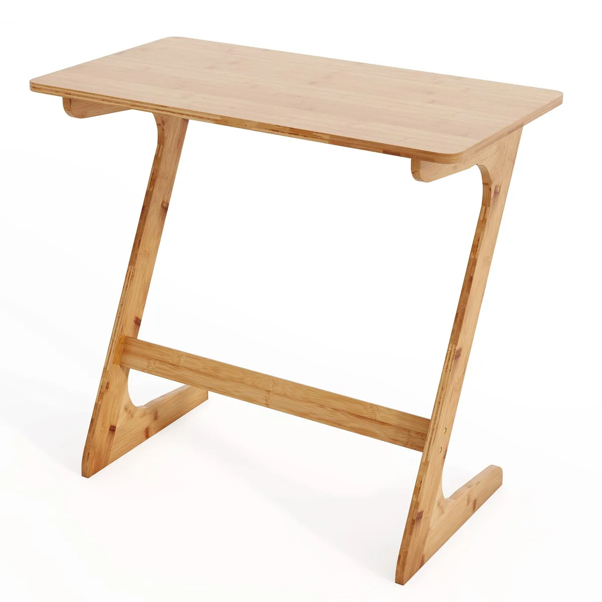 SlickBlue SlickBlue Bamboo Z-Shaped Side Table Natural 30x16x28in — product photo