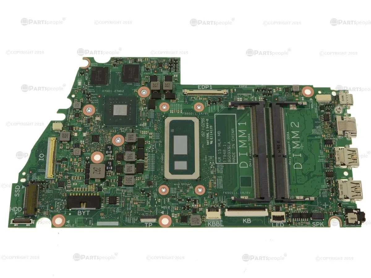 DELL DELL Inspiron 7580 Motherboard 0V03C Core i7-8565u 1.8GHz Quad Core — product photo