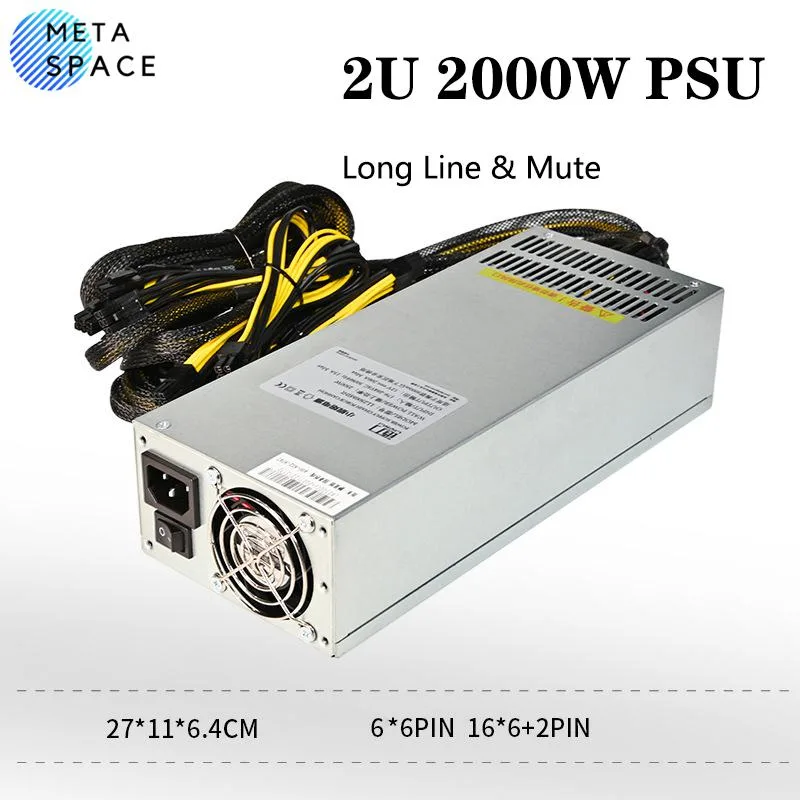AFRNDK AFRNDK 2000W 12V server power supply 2U single-channel wind cooling — product photo