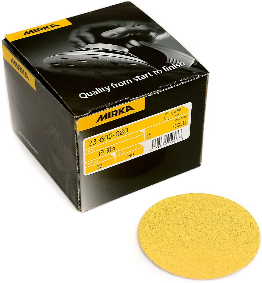 Mirka Mirka 23-608-240 Bulldog Gold Grip Disc 240 Grit — product photo