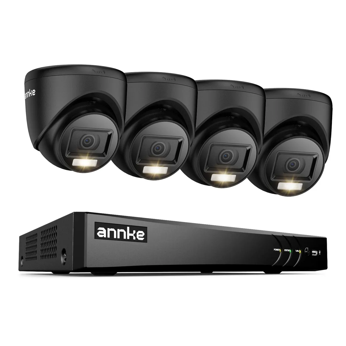 Annke Annke 8CH 4K DVR 4×2MP cameras 66ft night vision surveillance security system — product photo