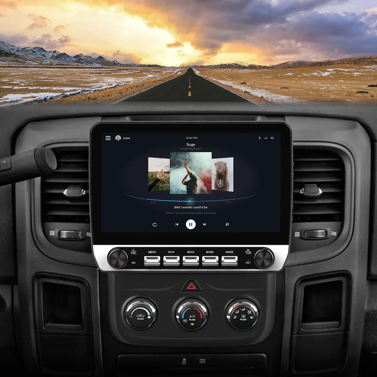 litillbuly litillbuly Car Stereo Dodge RAM 1500 2500 3500 2013-2018 Manual AC Android 13 2G+64G — product photo