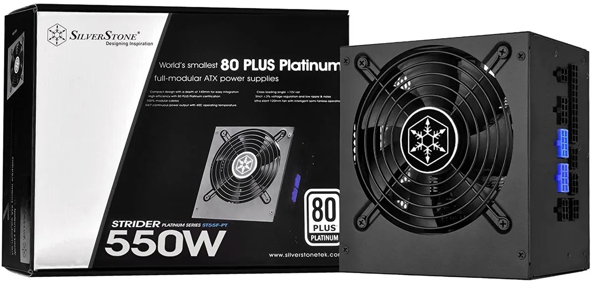 Silverstone Technology Silverstone Technology Strider Platinum 550W ATX Power Supply — product photo
