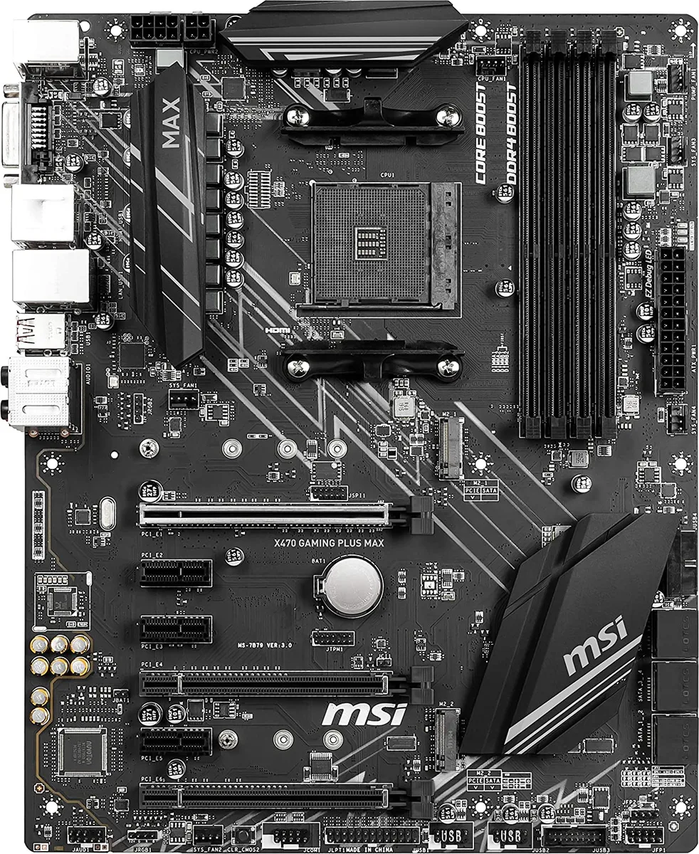 MSI MSI X470 GAMING PLUS MAX AMD motherboard M.2 Desktop A — product photo