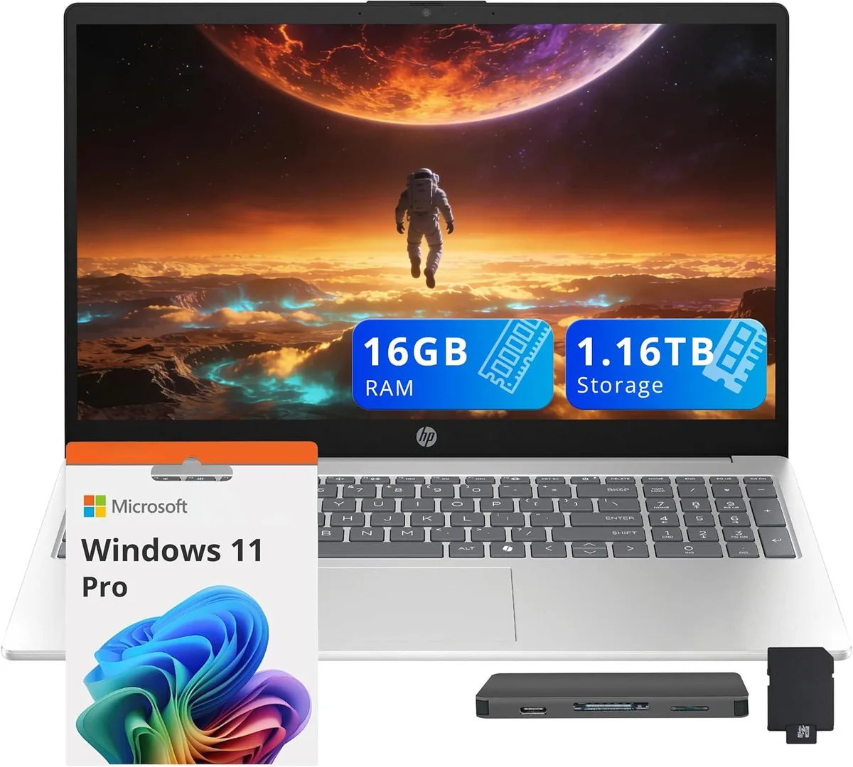 HP HP business laptop 15.6" HD Intel Core i5-1334U 16GB DDR4 1TB SSD 160GB dock Silver — product photo