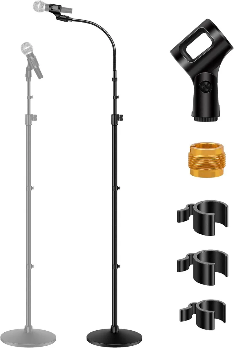 BFKK BFKK Microphone Stand 32-70 in Gooseneck 4.5 lb Base — product photo