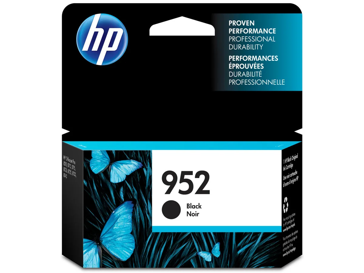 HP HP 952 Black Ink Cartridge F6U15AN 1000 pages — product photo