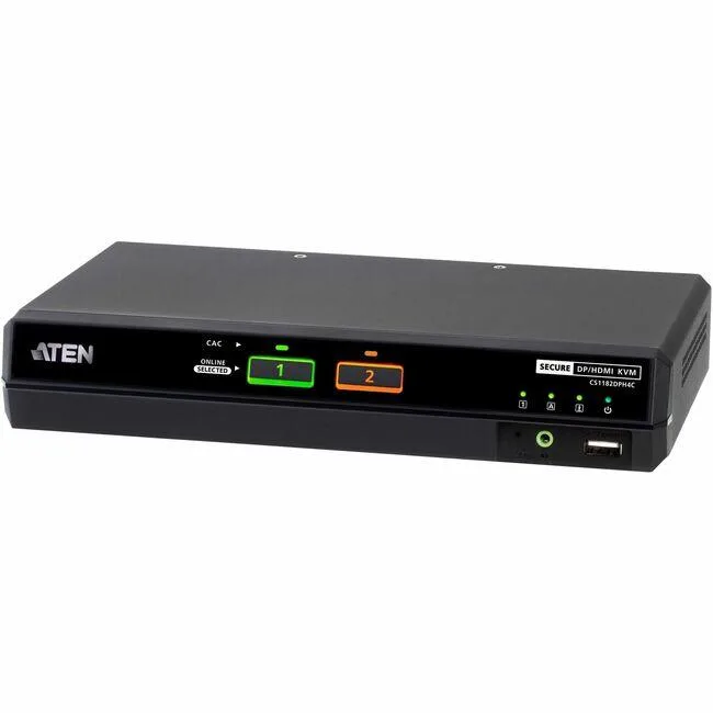 ATEN TECHNOLOGIES ATEN TECHNOLOGIES CS1182DPH4C 2-Port Secure KVM Switch PP4.0 with CAC — product photo