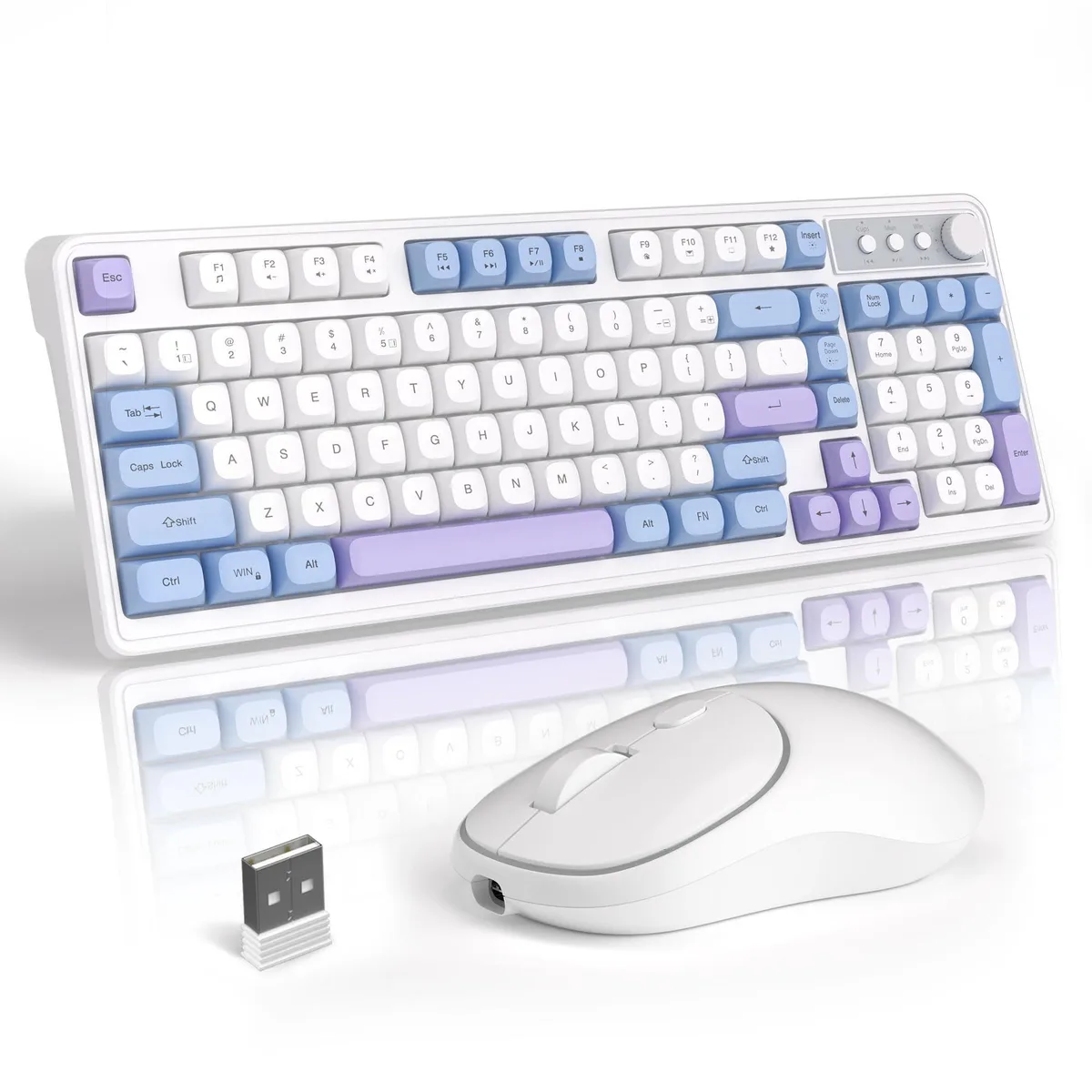  Redragon V560 Gaming Keyboard and Mouse Combo 2.4 GHz RGB 98 Keys Black — product photo