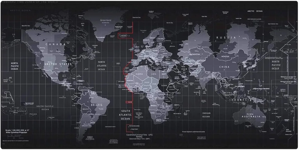 ESTONE ESTONE WorldMap XXL Mouse Pad 800×400×2mm World Map — product photo