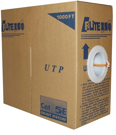 Infinity Cable Products Infinity Cable Products Cat5e Stranded Ethernet Cable 1000ft 24AWG 350MHz Orange — product photo