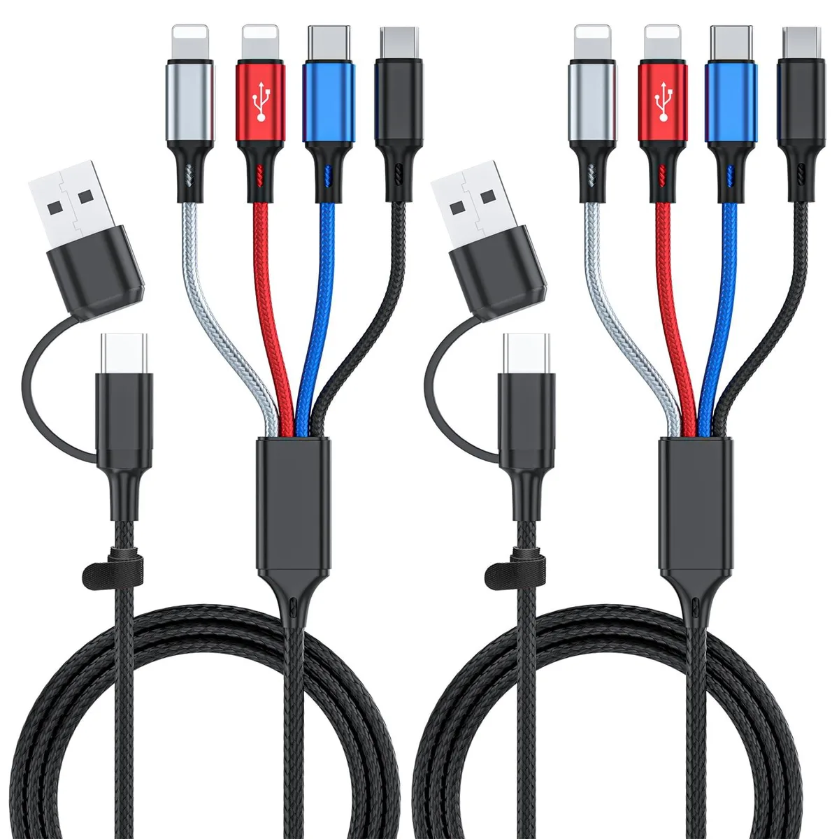 No Sew No Sew AK601-2P 6 in 1 Braided Cable 2Pack 6FT 3A — product photo