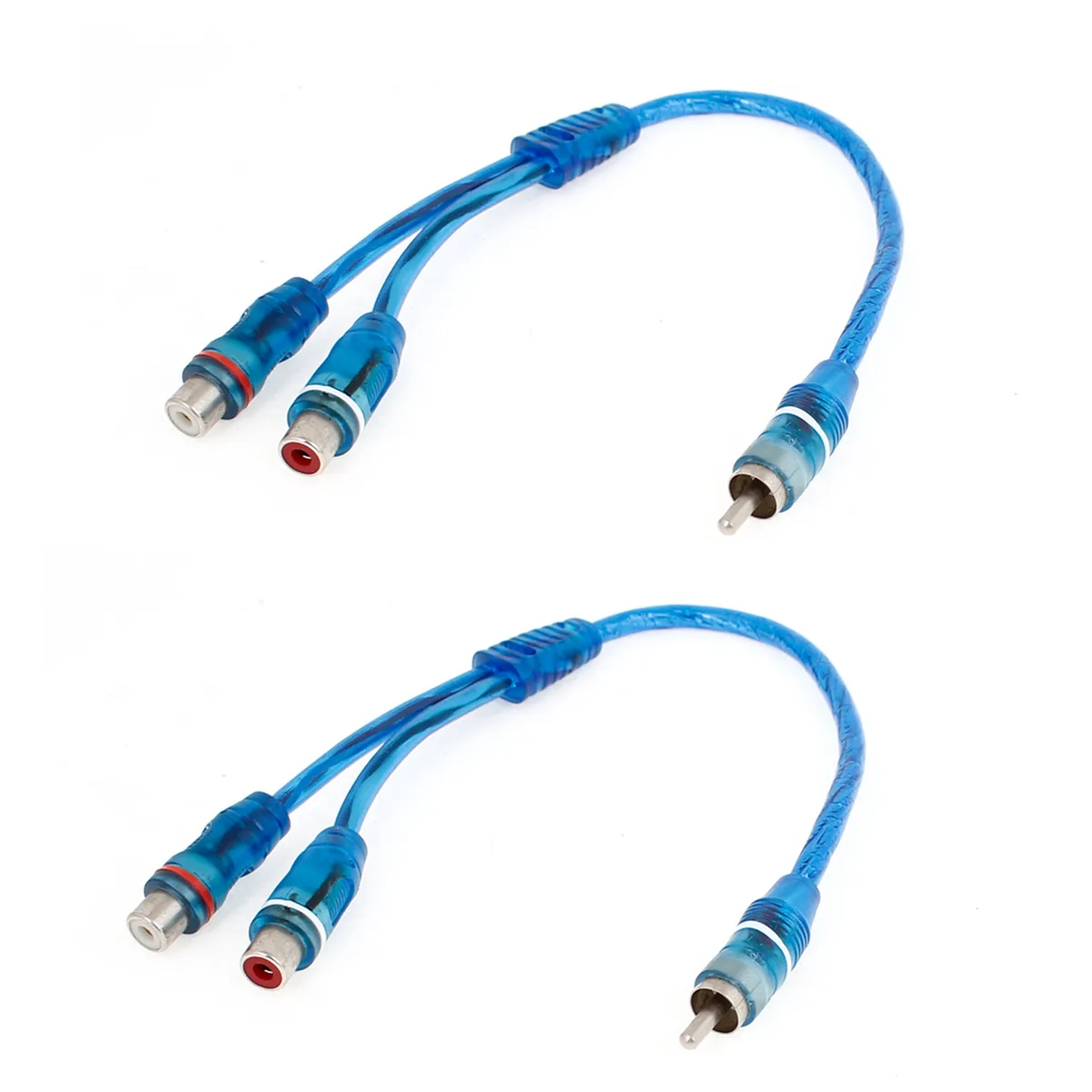 Unique-Bargains Unique-Bargains 2 x RCA Y Splitter Cable 30cm Blue — product photo