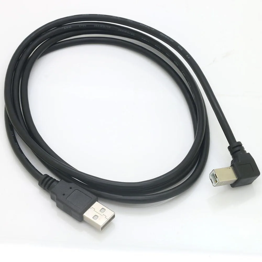 Vszerda Vszerda USB 2.0 90 Degree Right Angle A Male to B Male Cable 1.5m 4.9ft — product photo