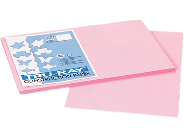 Pacon Pacon 103044 Construction Paper 12 x 18 Pink 50 Pack 76 lbs — product photo