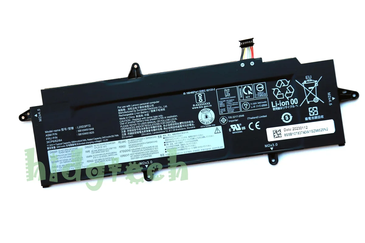 Beisite Beisite 41Wh 11.52V laptop battery for ThinkPad X13 Gen 2 — product photo