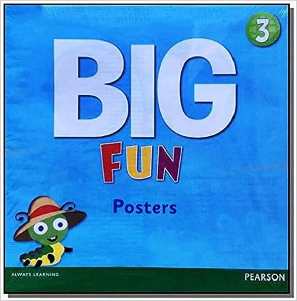 Three educational posters with colourful illustrations for young learners