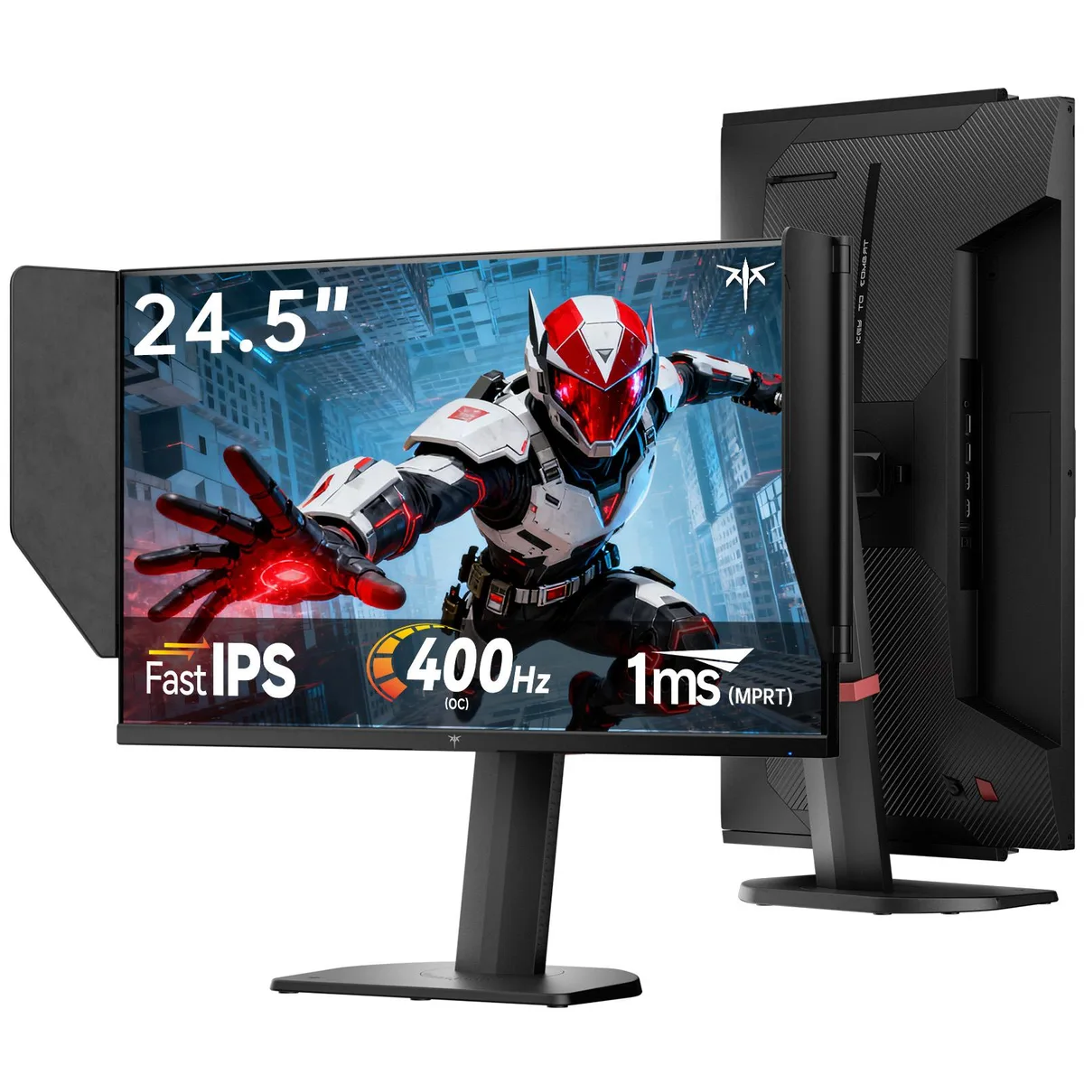 KTC KTC 25M2 Pro 400Hz 24.5" Fast IPS gaming monitor with shielding hood — product photo