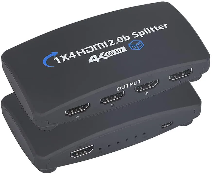 Jansicotek Jansicotek OZF3-2 1x4 HDMI Splitter 4K@60Hz 18.2Gbps — product photo