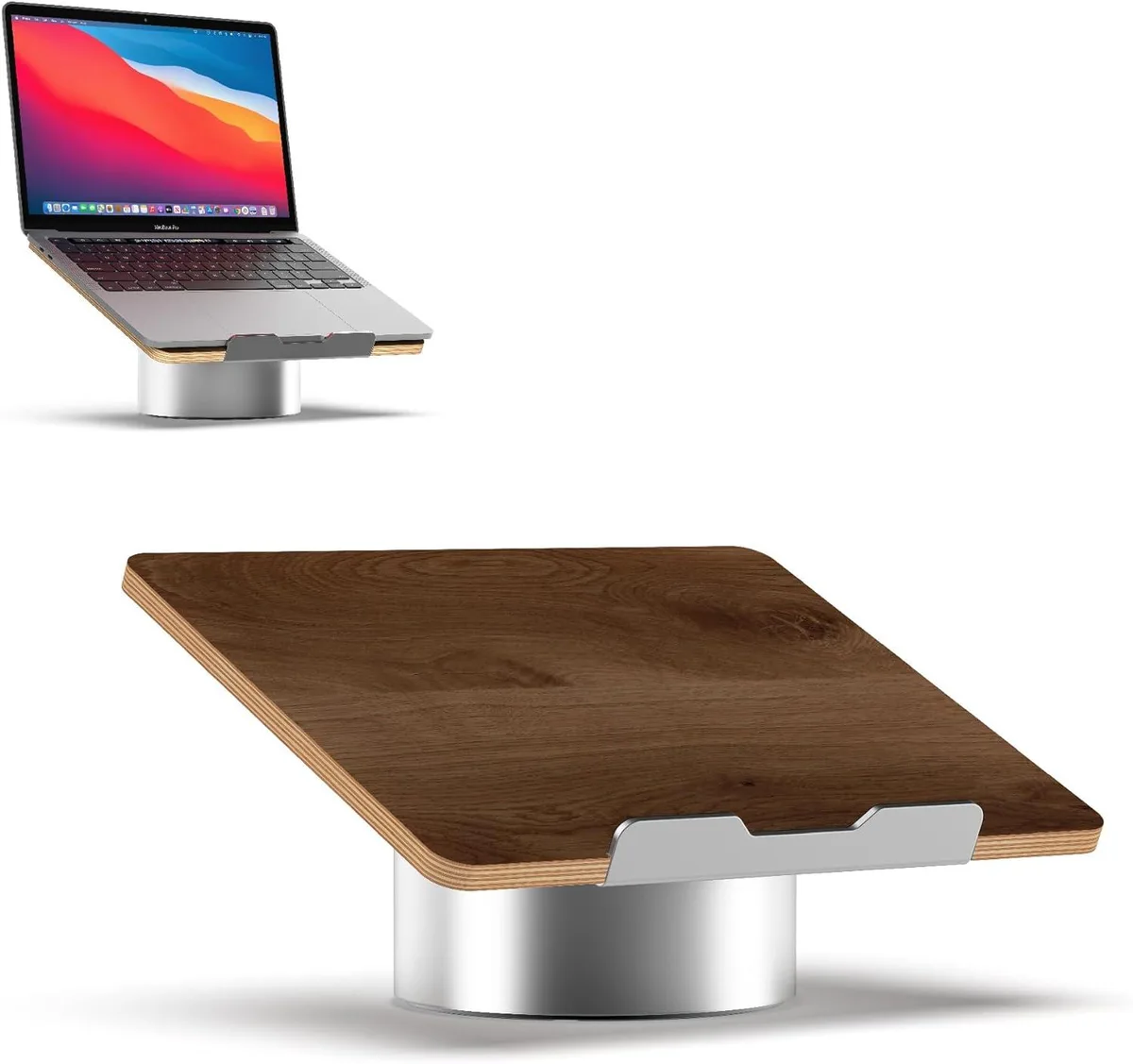 BFKK BFKK Black Walnut Laptop Stand 16 in 25° accessory — product photo