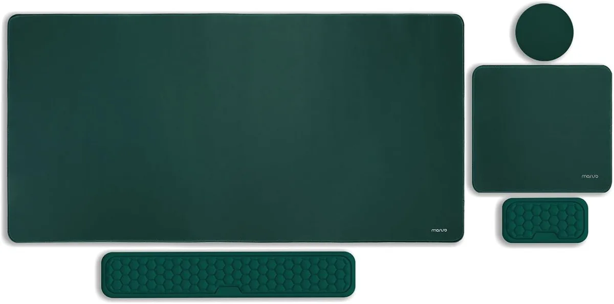 Emerson Emerson Mouse Pad &amp; Wrist Rest Set Peacock Green — product photo