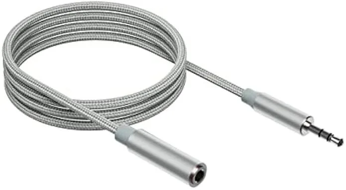White 4-foot sensor cable with connectors for leak detection