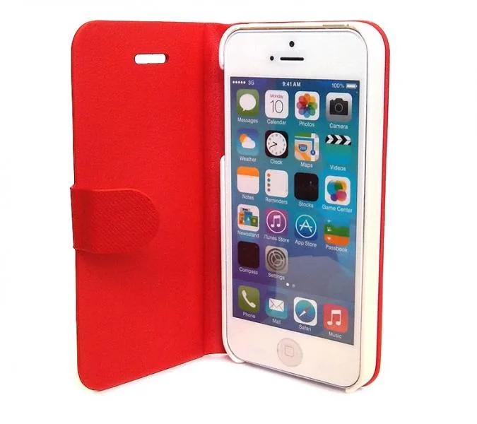NEON Drive NEON Drive IPH5-FLI-RD Red Flip Cover for iPhone 5/5S/5C — product photo