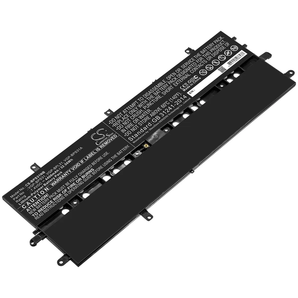 Cameron &amp; Co Cameron &amp; Co DS-CS-BPS31NB laptop battery 7.4V 4400mAh 32.56Wh Li-Polymer black — product photo