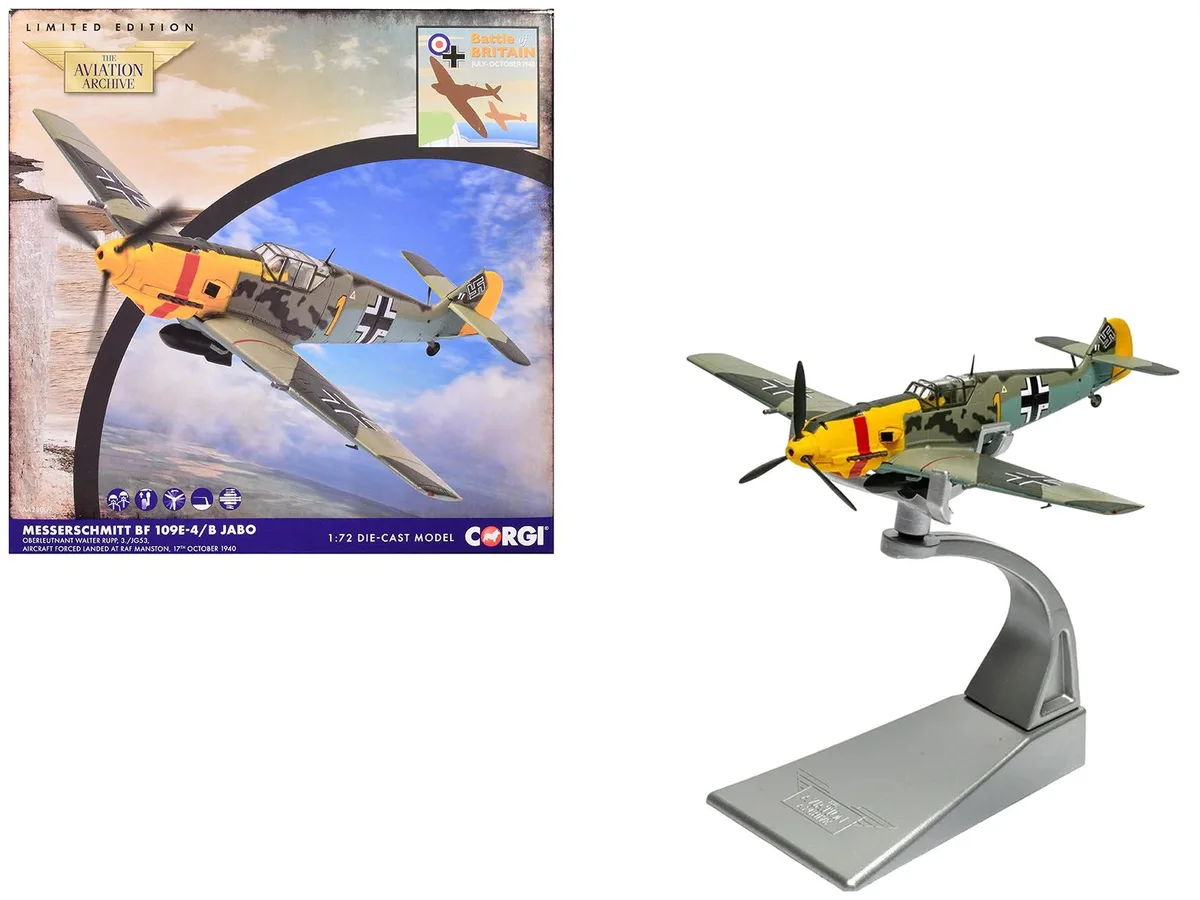 Corgi Corgi Messerschmitt Bf 109E-4/B Jabo 1/72 Diecast Fighter-Bomber — product photo