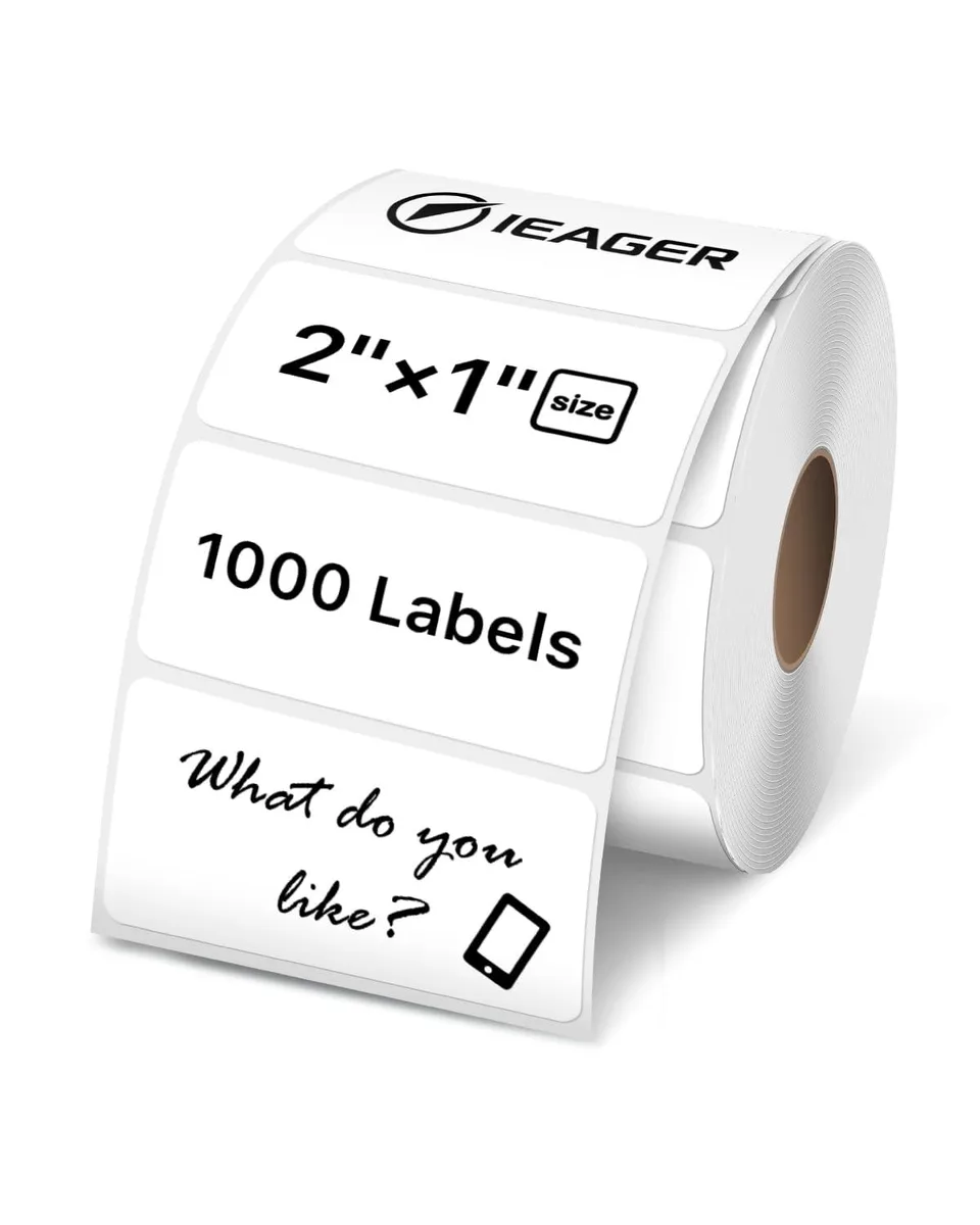  iEager EG-L25 2x1 Inch Thermal Labels White 1000 Labels — product photo