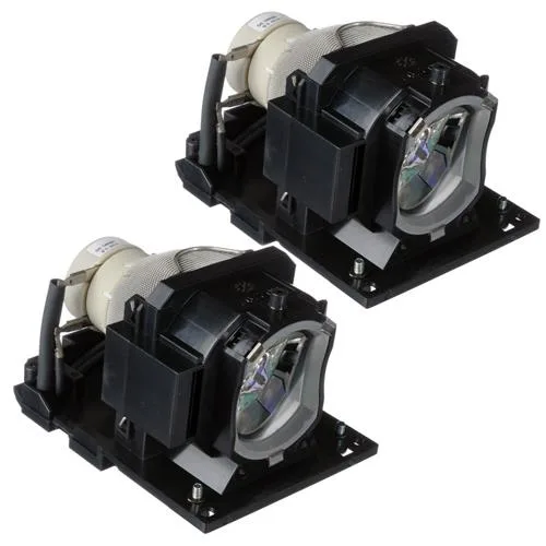 Two new DLP replacement lamps in clear plastic packaging