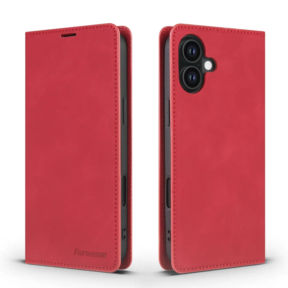 Werleo Werleo iPhone 17 PU Leather Wallet Case Red — product photo