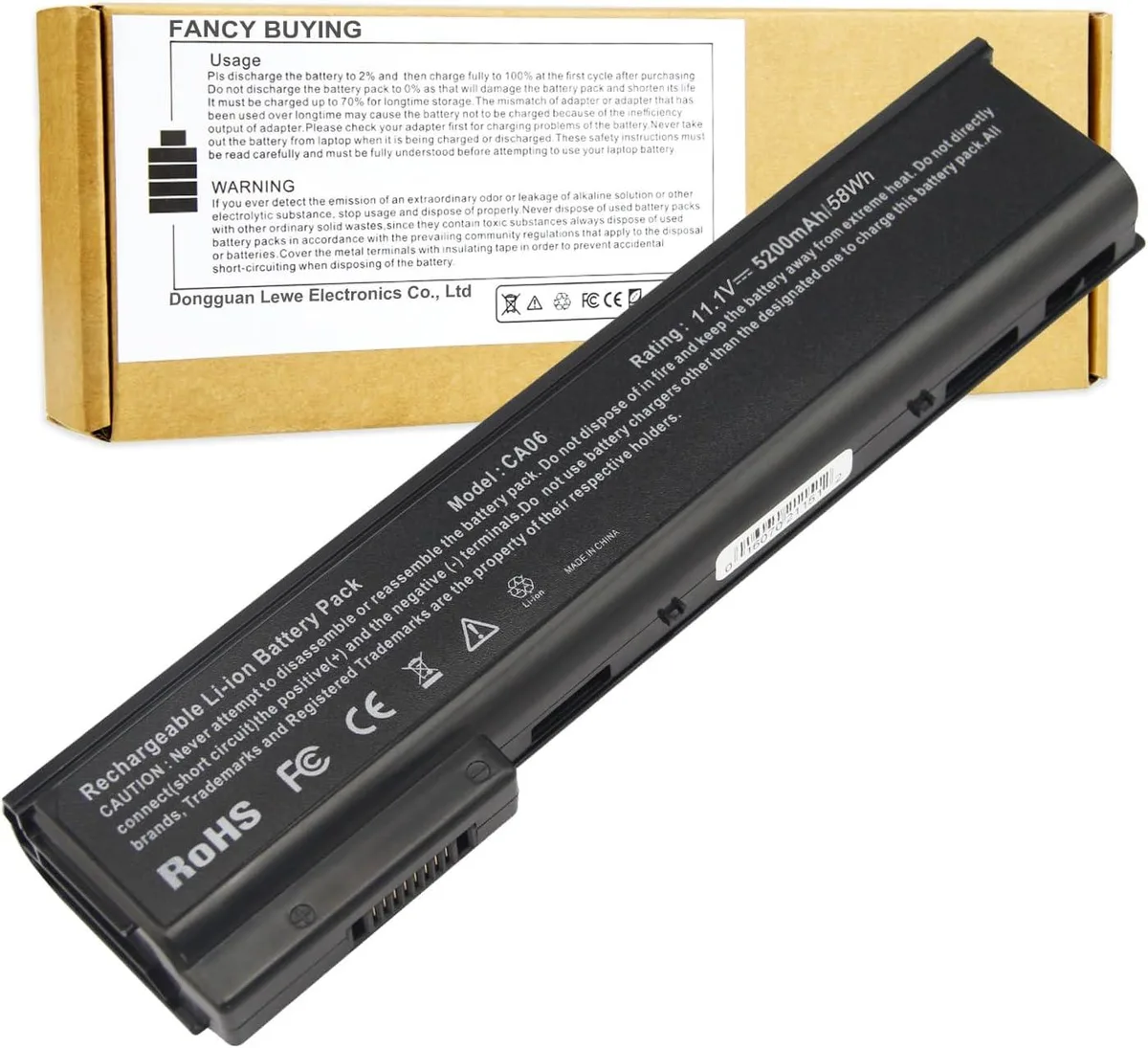 TAURKENAM TAURKENAM CA06XL 5200mAh 11.1V 6-cell laptop battery — product photo