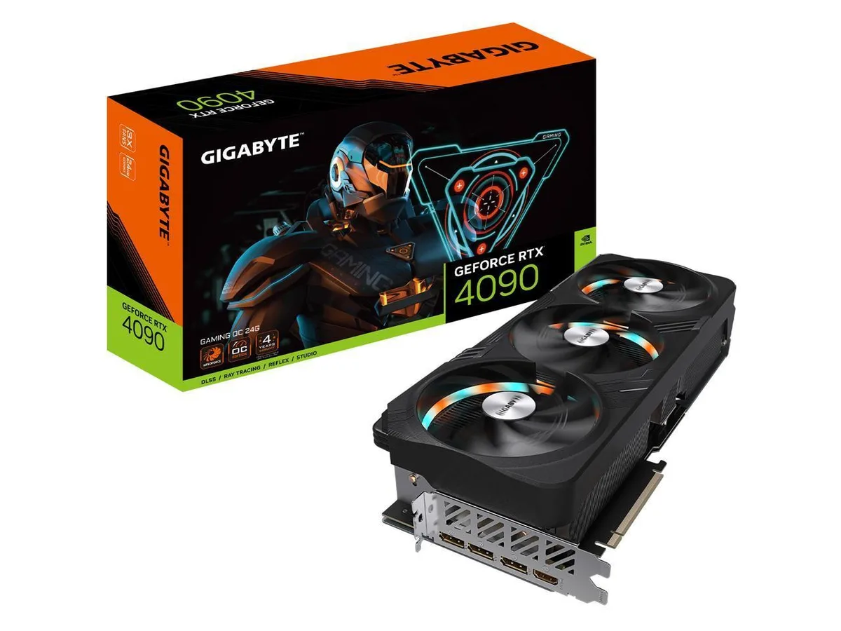 GIGABYTE GIGABYTE GeForce RTX 4090 GAMING OC 24G graphics card — product photo