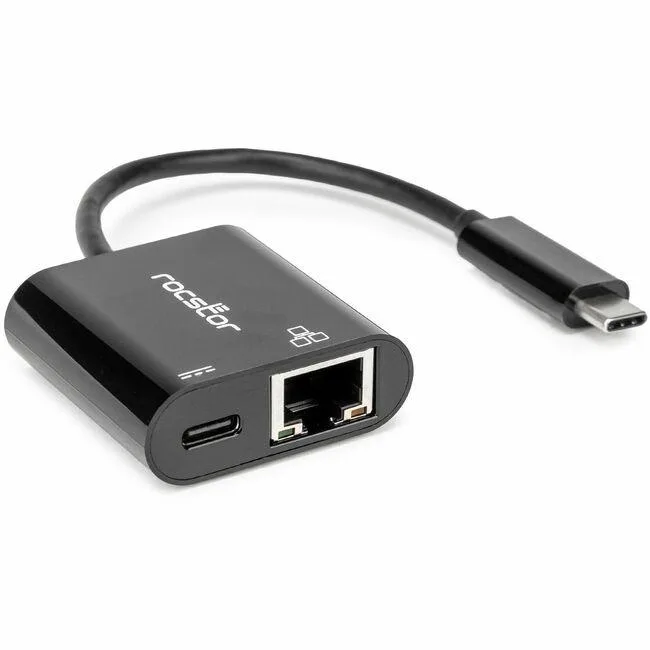 Rocstor Rocstor Y10A340-B1 USB-C Gigabit Ethernet Adapter 100W PD 3.0 — product photo