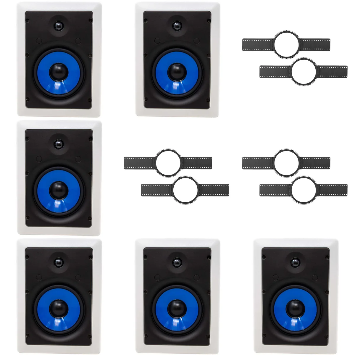 KLH KLH Faraday F-6600-W In-Wall Speaker 6.5" + WK-6600 Install Kit — product photo