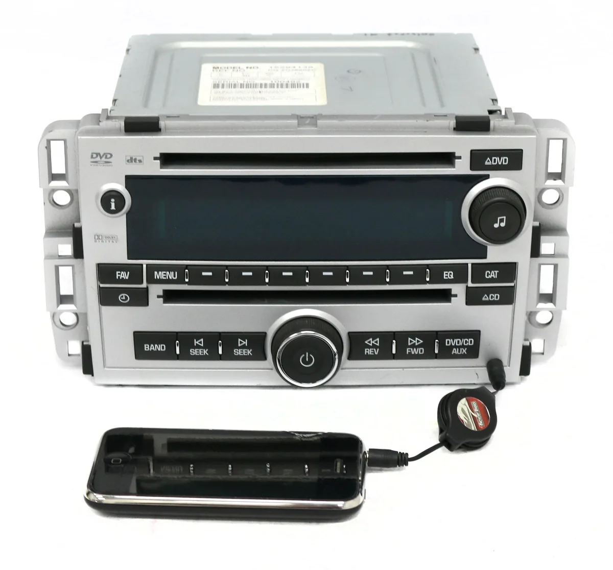 1 Factory Radio 1 Factory Radio Chevrolet Equinox 2007-2008 CD DVD Aux receiver — product photo