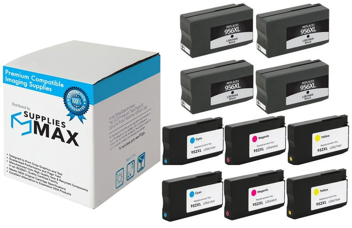 SuppliesMax SuppliesMax High Yield Inkjet Combo Pack 4BK 2C/M/Y 3000 pages — product photo