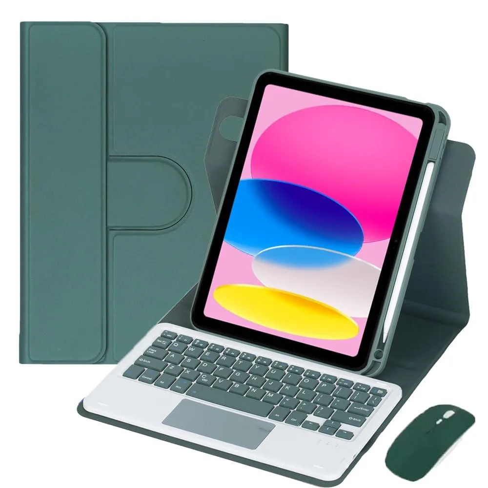 Timoom Timoom 360° Rotatable Keyboard Case with Trackpad 11" Green — product photo