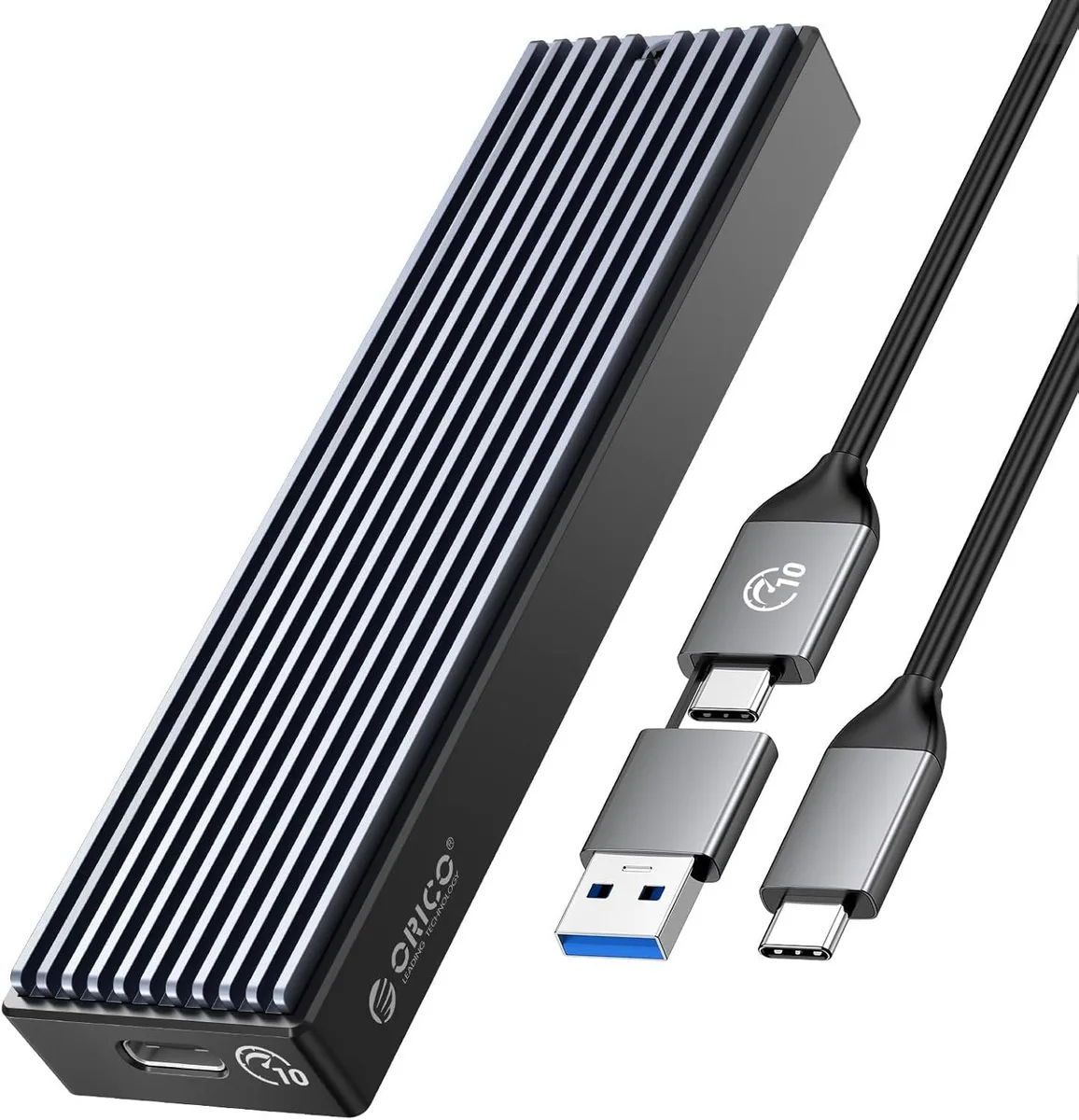 Orico Orico M2PV NVMe drive enclosure USB 3.1 Gen 2 10 Gbps 2230 2242 2260 2280 — product photo