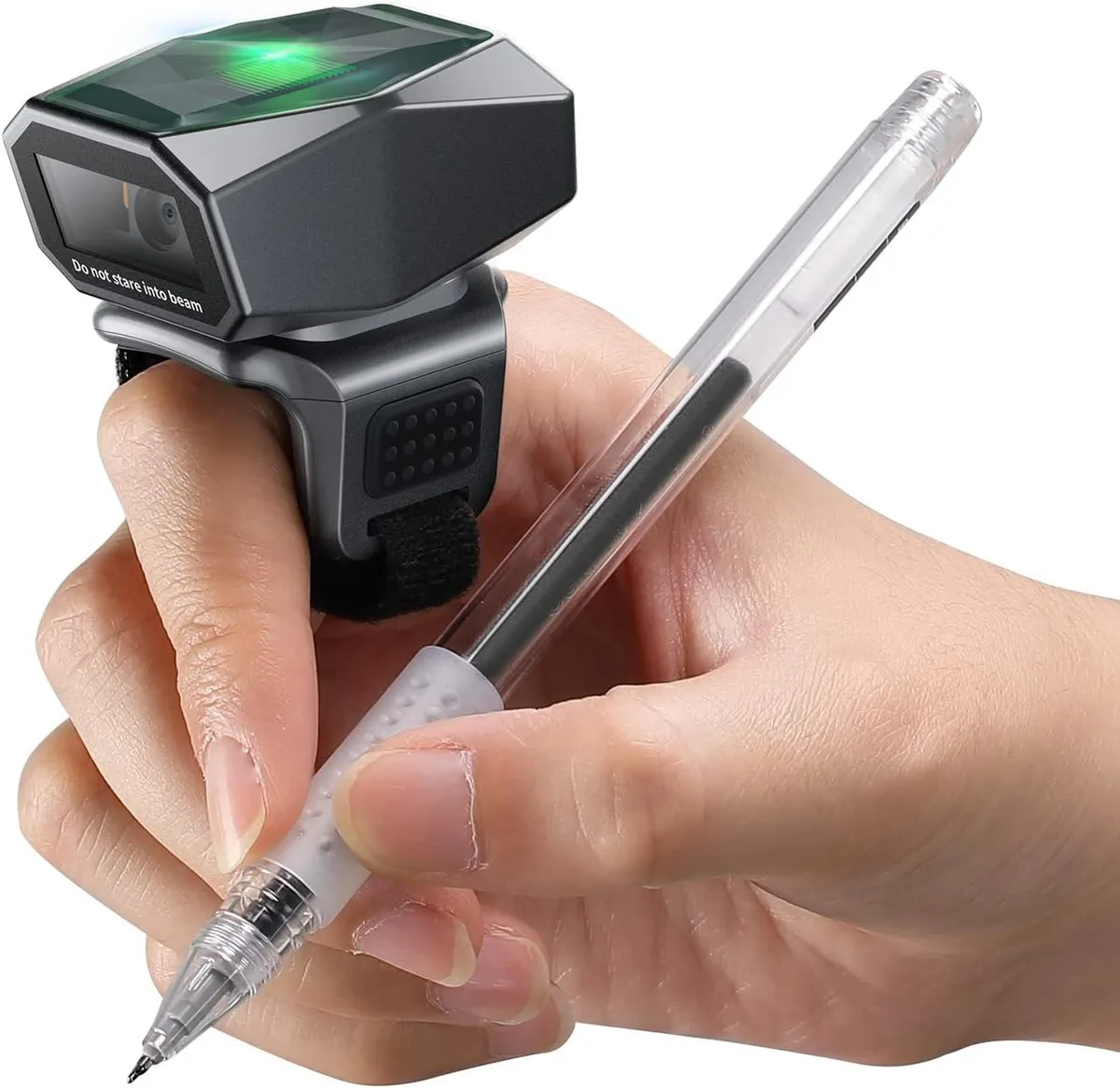 Eyoyo Eyoyo EY-016 2D QR Ring Barcode Scanner 30g 330° 2.4G Bluetooth USB — product photo