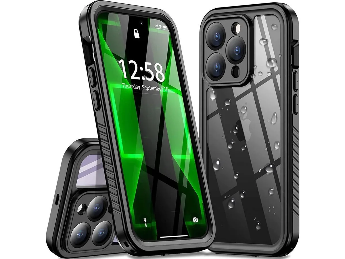 Clear protective case with built-in screen cover for iPhone 14 Pro Max 6.7 inch