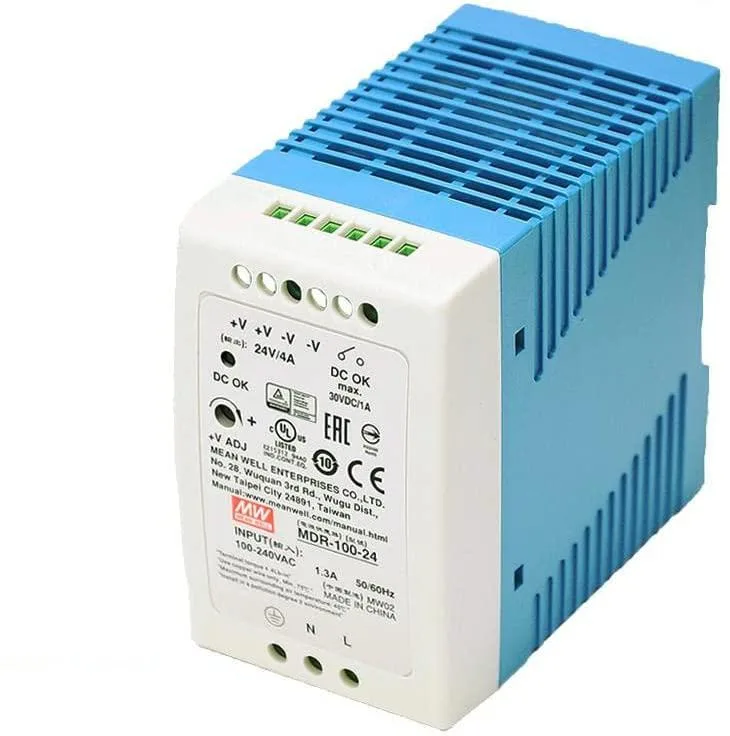 myVolts myVolts MDR-100-24 24V 4A DIN Rail Power Supply — product photo