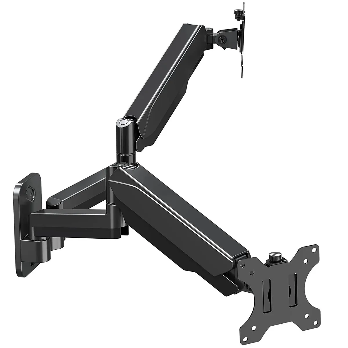 Thinkstar Thinkstar Dual Monitor Wall Mount 13-32 Inch Gas Spring 17.6Lbs VESA 75/100 Black — product photo
