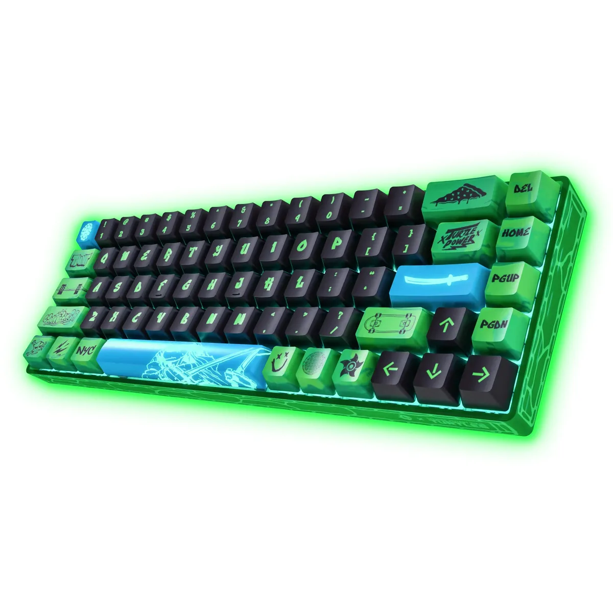Ghost Gaming Ltd Ghost Gaming Ltd Banshee K68 HE Magnetic Switch Keyboard Teenage Mutant Ninja Turtles Edition 68 Keys — product photo