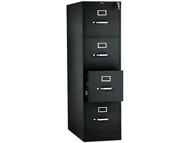 HON HON 314PP 310 Series 4-Drawer Vertical File 26.50"D Black — product photo