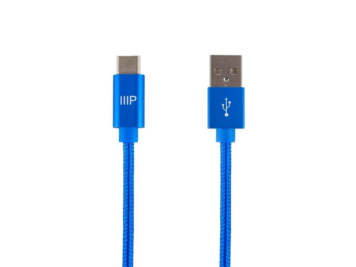 Monoprice Inc. Monoprice 138914 USB-C to USB-A 2.0 cable 10 ft blue — product photo