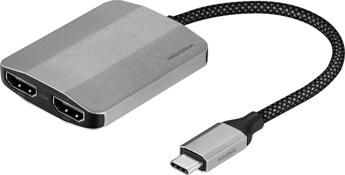 INSIGNIA INSIGNIA USB-C to Dual 4K HDMI Adapter 2 in 1 accessory — product photo