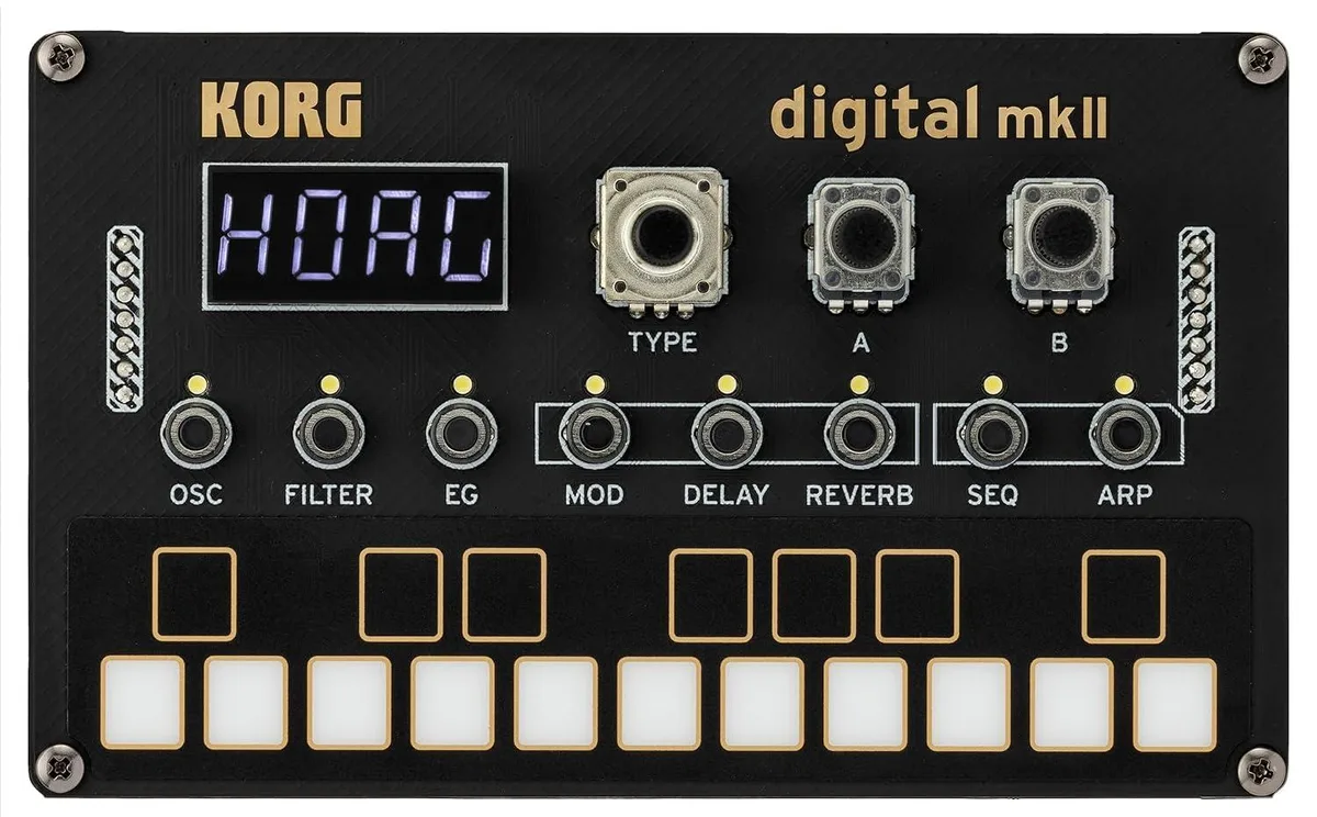Compact DIY digital synthesizer kit with 18-key multitouch keyboard