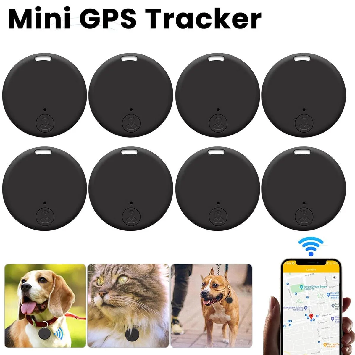 NShi NShi Bluetooth Mini GPS Tracker 2 in 1 Accessory — product photo